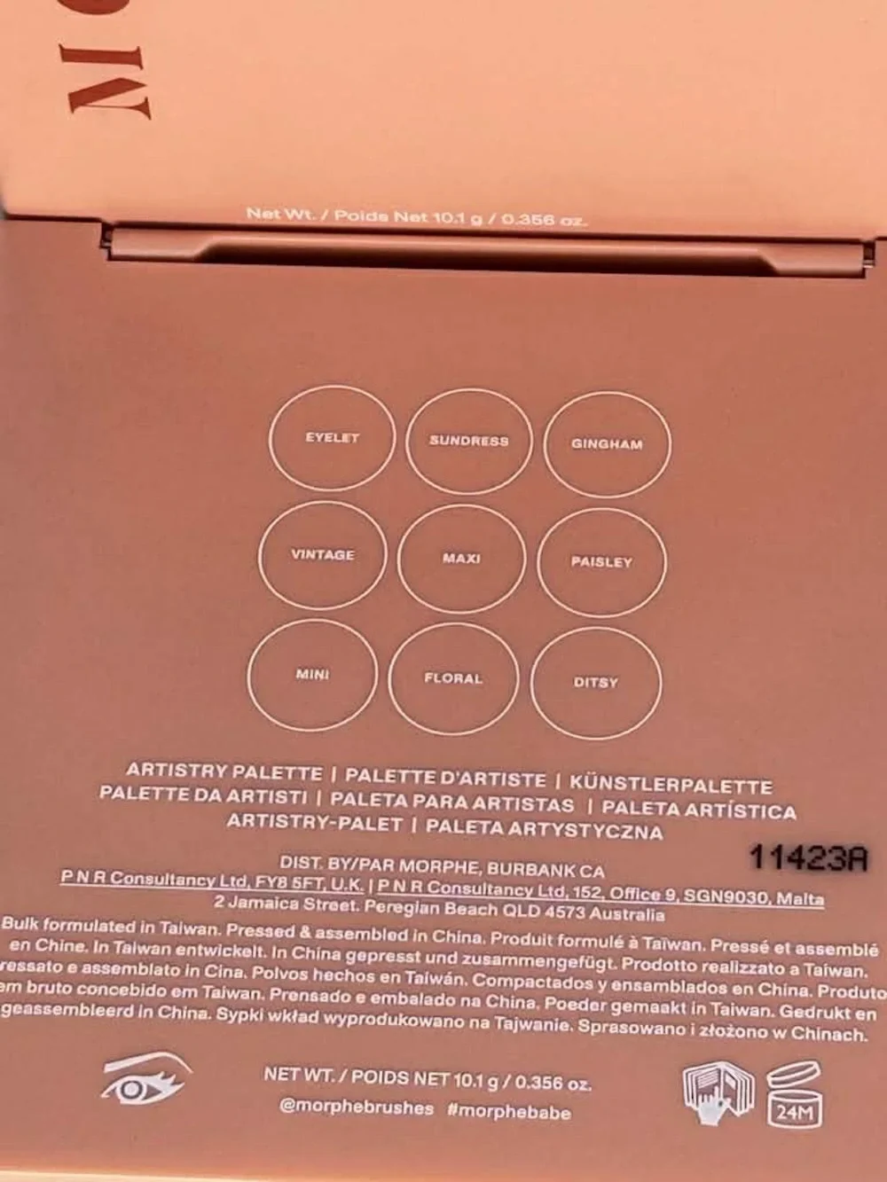 Morphe Matte Essentials 9B Palette — Pink, Red, Mustard & Green Shades